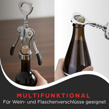 Відкривачка для вина Wortek: якісний штопор для пляшок з корком - подарунок для поціновувачів вина