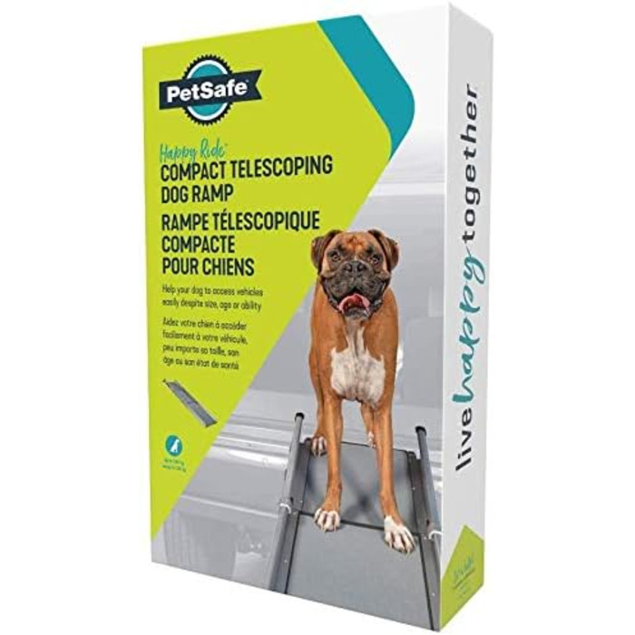 PetSafe Happy Ride Телескопічна рампа для собак, XL, до 136 кг, компактна, нова модель