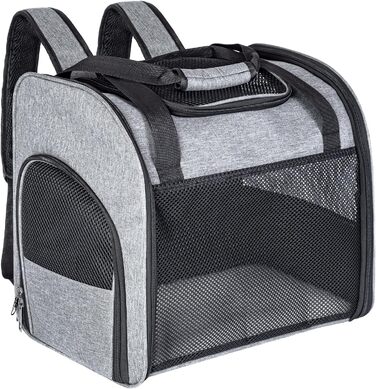 Транспортна сумка-рюкзак для котів та собак: вентильована, складна, для перевезення домашніх тварин