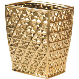 Набір аксесуарів для ванної кімнати Goldfarben: мильниця, тримач для зубних щіток, стаканчик та мильниця. Стильний декор для раковини або подарунок на новосілля.