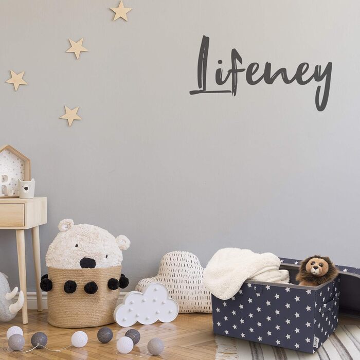 LIFENEY Набір з 2 коробок для зберігання дитячих речей, 37x25x21 см, органайзер для дитячої кімнати та вітальні, дитяча коробка для іграшок, рожеві з крапками
