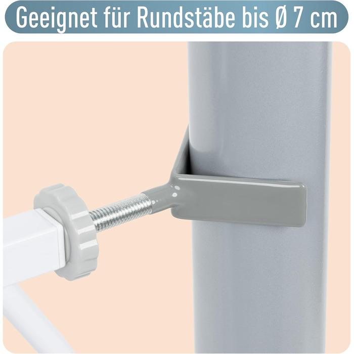 Захист для сходів IB STYLE для дітей - сітка для сходів, перешкоджає потраплянню тварин, без свердління, білий, 67-75 см (Y-адаптер (набір 2 шт))