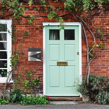 Поштова скринька Relaxdays HBT 37x37x11 см, сталь, чорний/срібний, з оглядовим вікном та замком