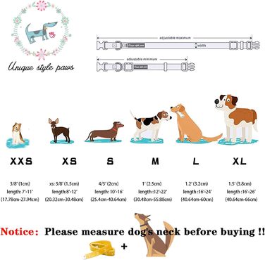 Нашийник для собак та котів з бантиком, міцний, регульований, для собак та котів будь-яких розмірів (Collar&Bow-S, Rot)
