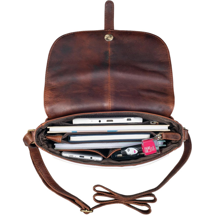 Сумка жіноча STILORD Kira шкіряна вінтажна маленька коричнева (коньяк) для вечірок та міста