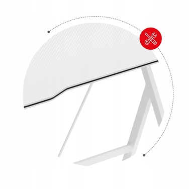 Ігровий стіл Huzaro Hero 1.4 White, 100 см