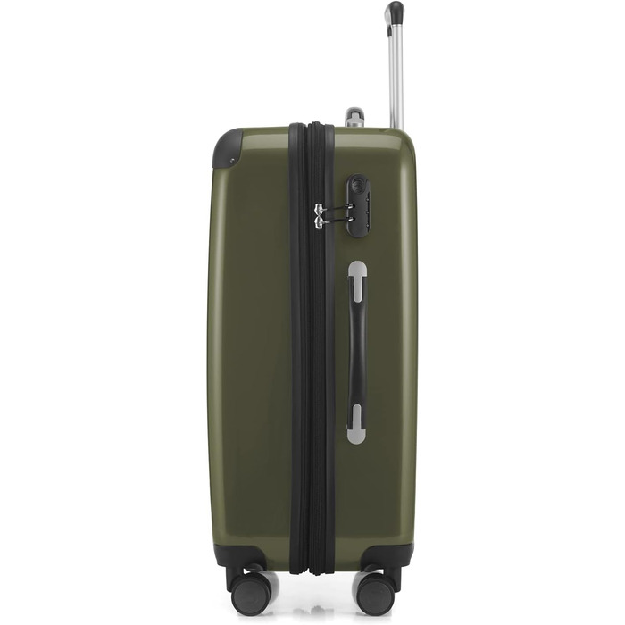 Чемодан Alex Hartschalen - валіза-тележка, валіза-роллік, 74 л (Авокадо, комплект)