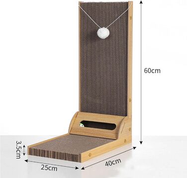 Ліжко для кота на батарею, грілка для кота, підвісне ліжко для кота, ліжко-грілка для кота, ліжко для кота з м'яким плюшевим покриттям, складане ліжко-гамак для кота на батарею, сірий колір 45x30 см (когтеточки для кота коричневого кольору)