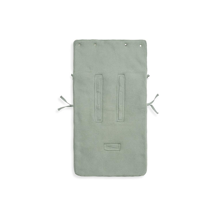 Дитячий конверт Jollein Basic Knit Forest Green для автокрісла та коляски, трикотажний, флісовий, універсальний, зелений