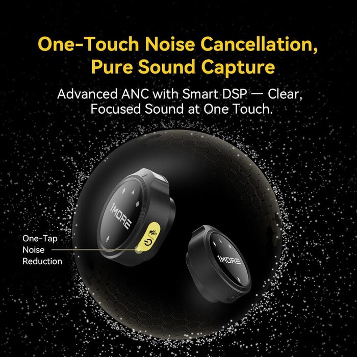 Мікрофон-лапка 1MORE бездротовий (2TX + 2 RX + кейс) для iPhone/Android/PC, шумозаглушення, 48kHz/24-Bit, 100м, 18год, відеозйомка, Vlog