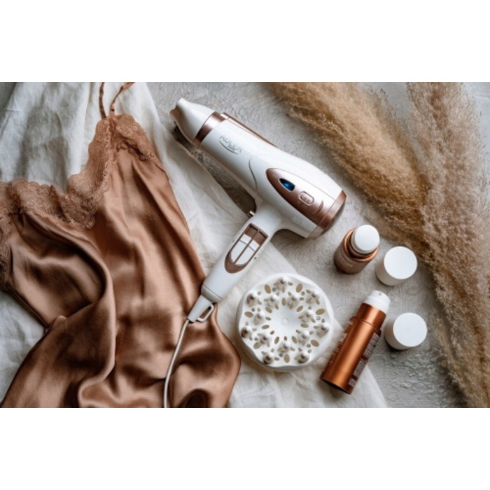 Потужний фен для волосся з іонізацією, дифузором, регулюванням потоку повітря та режимом холодного обдуву