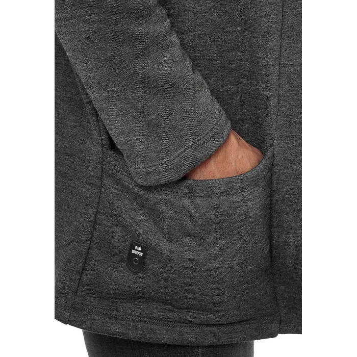 Кардиган чоловічий Redbridge, жакет, світшот, сако, довгий крій, XL, сірий