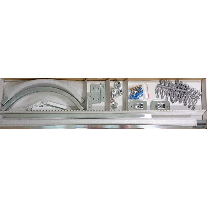 Кутовий штанга для душу Estiva 1-230 x 25 мм, срібляста