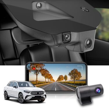 Відеореєстратор Fitcamx 4K для Mercedes-Benz GLC X254 (2023-2026) OEM, WiFi, Full HD, з акумулятором, карта 64GB