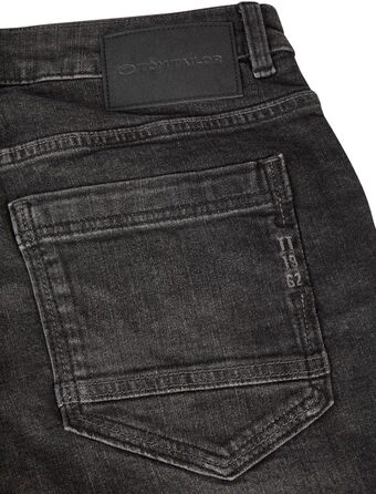 Джинси чоловічі TOM TAILOR Marvin Straight Fit, еластичні, блакитні/чорні, розміри 30-42