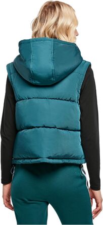 Жіночий жилет Urban Classics з переробленого твіду з пуховою оббивкою, розмір XL, колір jasper