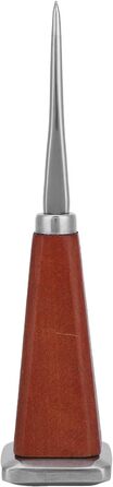 Nivvity Wooden Handle Ice Pick, Bartender Ice Pick, Stainless Steel Ice Pick with Wooden Handle Bartender Tool for Bars Restaurants (Single Prong Square Tail)