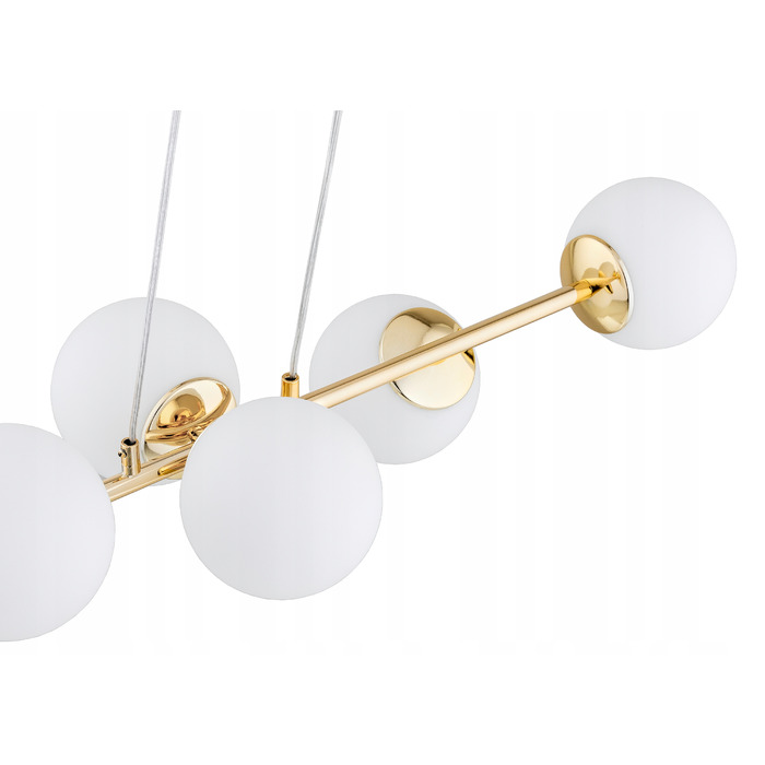 Підвісна люстра Elko-Lighting Milo Gold на 4 точки освітлення, цоколь E27