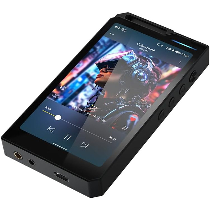 HiBy R4: Android-MP3-плеєр з Bluetooth, Wi-Fi, 4DAC, 32 ГБ, чорний