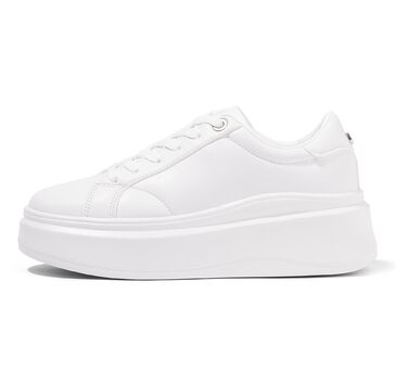 Жіночі кросівки на платформі LUCKY STEP, білі, з екошкіри, зручні повсякденні, розмір 38 EU