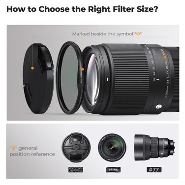 Фільтр 2-в-1 K&F Concept 72mm: Поляризаційний та Black Mist (1/4 True Color), скло Nano-Xcel