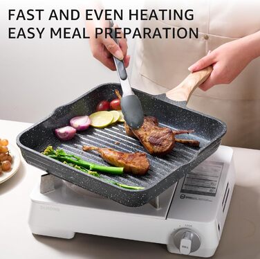 JEETEE 23-Piece Nonstick Granite Cookware Set - Induction Compatible, Pink Cookware Set for All Cooktops - Perfect Housewarming Gift