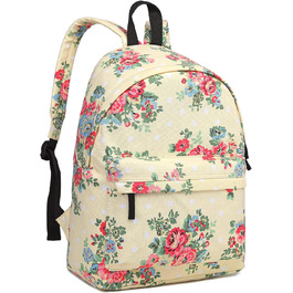 Жіночий рюкзак KONO: стильний рюкзак-сумка для підлітка, дівчини, на кожен день, для школи, роботи, подорожей (бежевий)