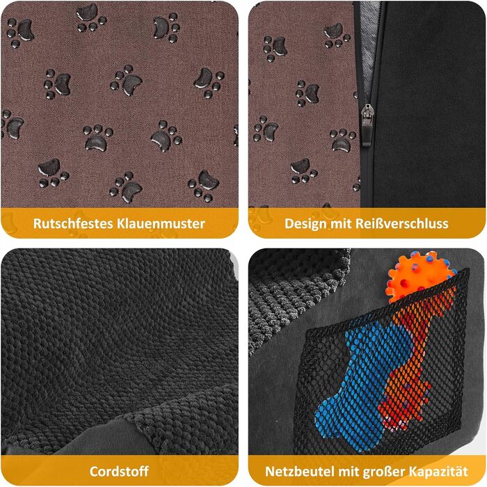Dog Stairs, Pet Stairs, Foam Dog Stairs, Washable Non-Slip Cat Stairs, Dog Stairs for Small Dogs and Cats, Portable Dog Ramp for Bed, Couch and Car (2-Step Dog Stairs, Black)