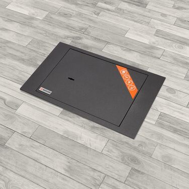 Вбудований сейф для підлоги з ключовим замком Tresor – 4L, 13x39x21 см (зовнішні розміри), 12x33x17 см (внутрішні розміри)