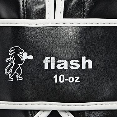 Боксерські рукавички Leone Flash-Box, чорні, унісекс, розмір 10M (жіночий)