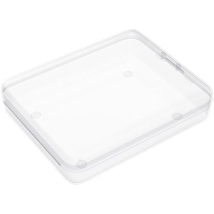 BELLE VOUS 24-Piece Set Small Storage Boxes Plastic Transparent Hinged Lid - 11.5 x 9.2 x 2.8 cm - Plastic Boxes for Small Beads, Pills, Jewelry, Screws, Sorting Box, Craft Supplies