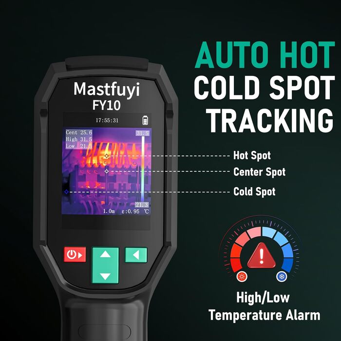 Тепловізор інфрачервоний FY10-black -20℃~550℃, 96x96, 2.4