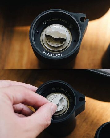 Ручна кавомолка Normcore V2 з нержавіючої сталі, 38 мм – для Aeropress, Espresso, French Press