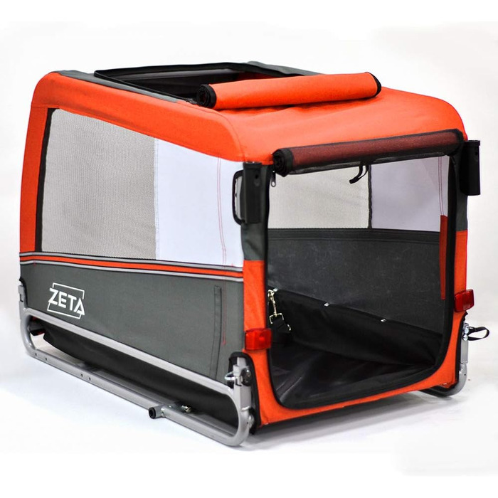 PAPILIOSHOP: Причіп для собак та котів, візок для домашніх тварин (Оранжевий L)