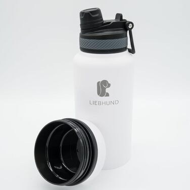 Термопляшка ThermoBott 700мл з нержавіючої сталі з мискою для собак