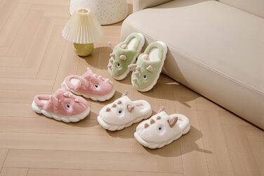 Жіночі халапи LANFIRE з бавовни, халапи у вигляді тварин (корова, свиня, тигр), плюшеві, розмір 38/39 EU, вузька колодка