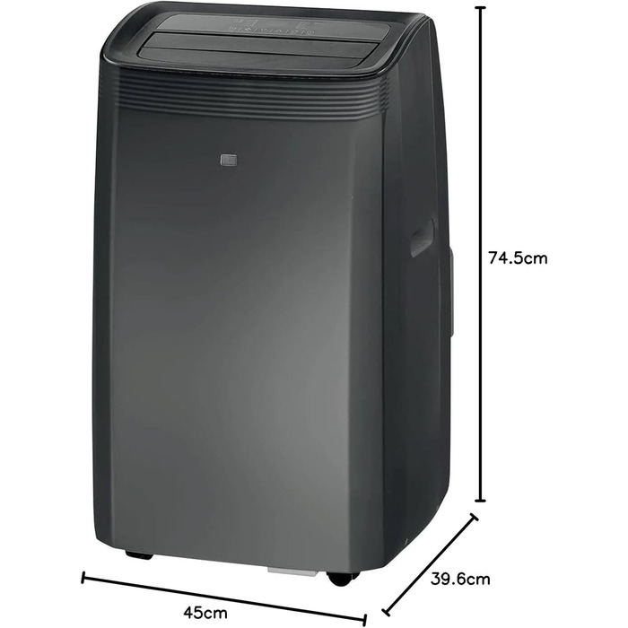 Тренажер TCL 9000 BTU (2,6kW) TAC-09CPB/NZB 3-в-1: охолодження, вентиляція, осушення. Тиха робота, таймер, нічний режим, пульт ДК. Для вітальні, офісу, спальні. Чорний колір.