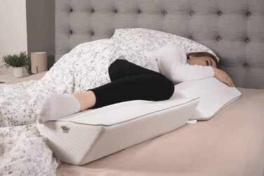 Peze® Multifunctional Support Pillow & Side Sleeper Pillow Set for Adults with Cover - Positioning Pillow & Positioning Aid for Care - Reading Pillow, Knee Pillow, Back Support Pillow 60x30x12