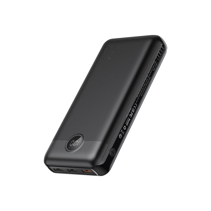 Power Bank VEGER 30000mAh 20W PD: Зовнішній акумулятор USB-C з LED-дисплеєм для iPhone, iPad, телефонів та планшетів