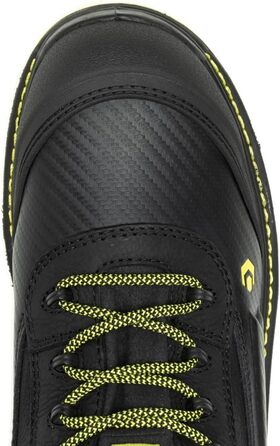 Черевики робочі чоловічі Wolverine Overpass 6' Mid Composite Toe Waterproof, 11, Чорний/Лайм
