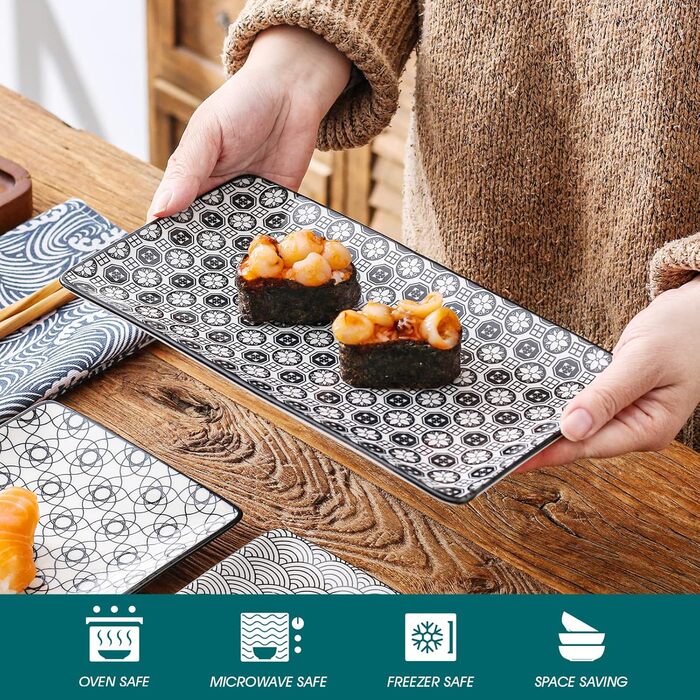 Набір сервірувальних тарілок Vancasso Haruka, 4 шт, порцеляна