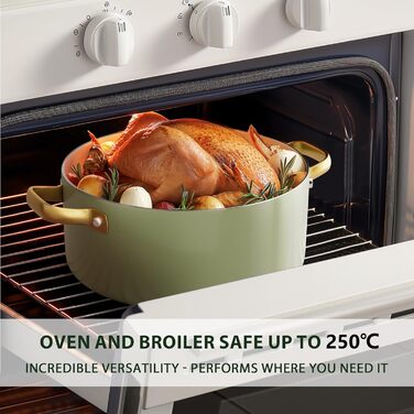 Набір посуду RIOVARM з нержавіючої сталі з антипригарним покриттям Ceramic, 6 предметів: каструлі, сковороди, соусники, шпатель. Посуд для кухні