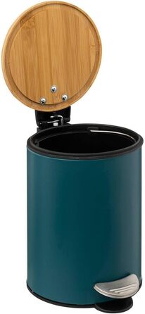 Сміттєвий кошик 5five Modern Color з м'яким закриванням Soft Close, 3 л, колір бірюзовий (Petrol)