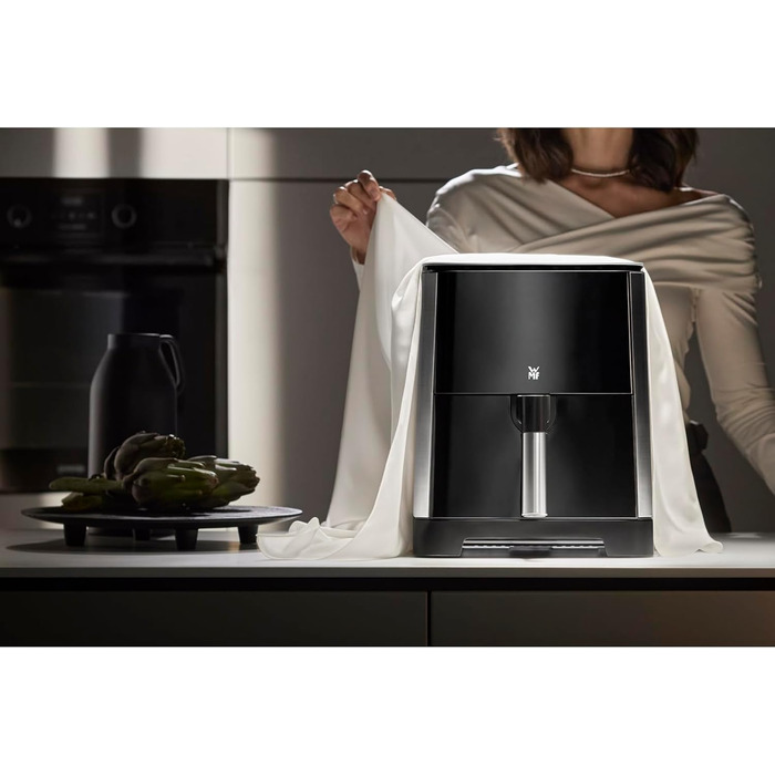 WMF Multi Taste Hot Air Fryer, Airfryer, 1550 W, 4.6l for 2-4 people, healthy frying, drying, grilling, hot air fryer with 8 programs, 4.6 Liter Air Fryer, black