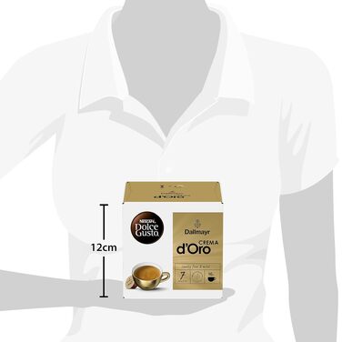 Кавові капсули NESCAFÉ Dolce Gusto DALLMAYR Crema d'Oro, 16 капсул x 3 упаковки (48 шт), 80 г