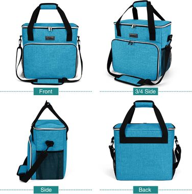 Сумка для собак Baglher, переноска для тварин, комплект для подорожей з кормом та мисками, блакитний M