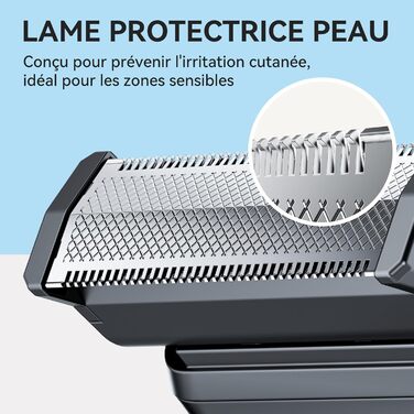 Триммер для тіла Kensen 2-в-1: для чоловіків, для інтимної зони, волога та суха, з насадками для грудей, пахв та зони бікіні