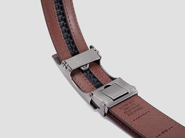 Чоловічий шкіряний ремінь Acewin з автоматичною пряжкою, робочий, регульований, ширина 35 мм, довжина 105 см, розмір 26'-32', колір 02-brown