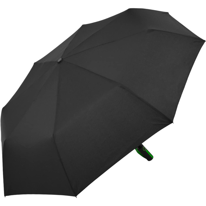 iX-brella великий парасолька з фібергласу 104 см з кольоровими двошаровими спицями - чорно-зелений