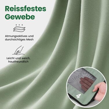 Органайзери для валізи - набір 8 шт. (зелені) - для подорожей, ручної поклажі, рюкзака